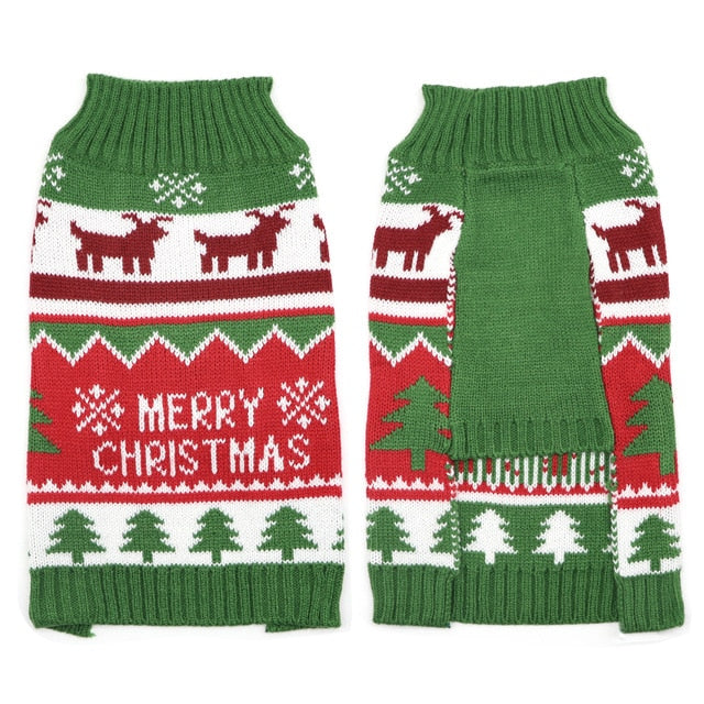 Christmas Cat Puppy Sweater Winter 2020