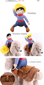 Clothes pet riding dress Halloween