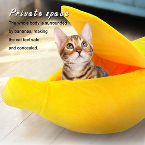 Cute Cat Banana Bed